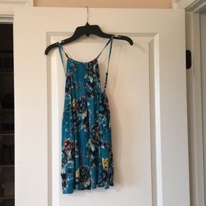 billabong sea blue halter top